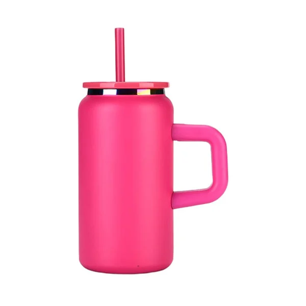 Thép không gỉ chân không 16oz có thể cốc với tay cầm có thể tháo rời