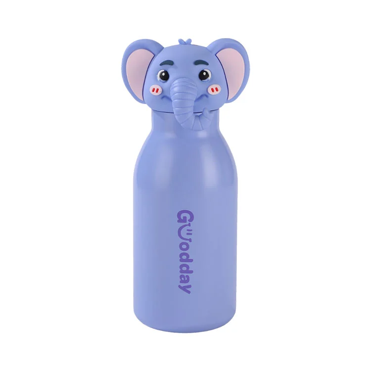 Cốc nước bằng thép không gỉ dành cho trẻ em 450ml có đầu hoạt hình