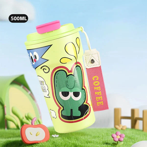 Chai nước Tumbler cách nhiệt với rơm